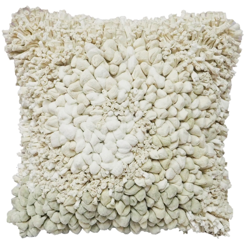 spaghetti cotton pebble no.1 cushionshading natural Art of Green