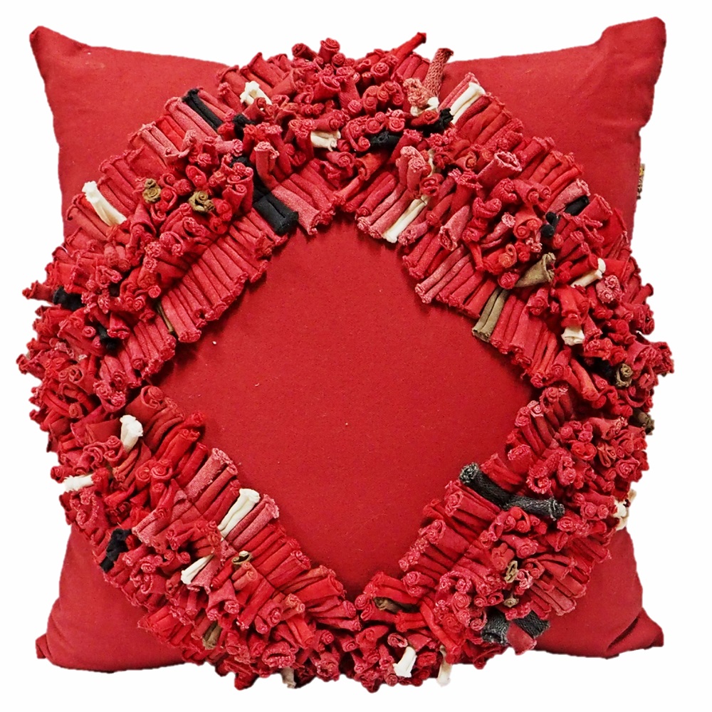 Spaghetti cotton dimond cushion cover Art of Green Home Products