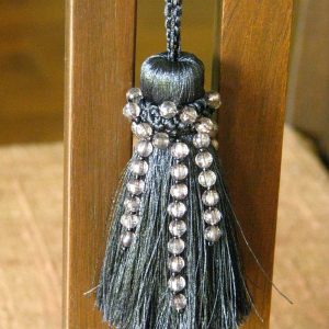 Knitted Necktie With Beads