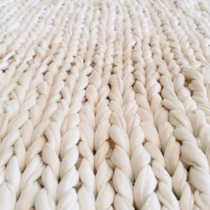 Knitted rug