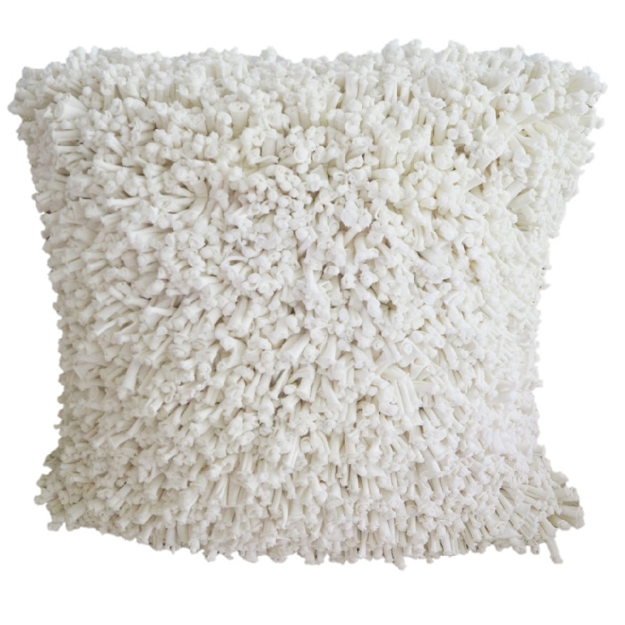 Spaghetti cotton cushion cover